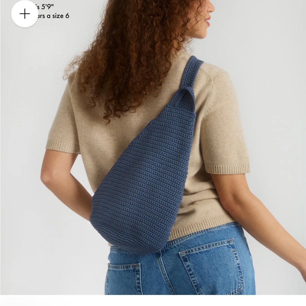 The Sak sling bag in maritime blue